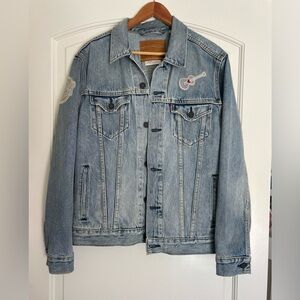 Levi's Vintage Light Blue Denim Jacket  DO IT FOR THE LOVE Patch